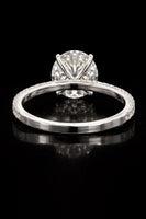 14K White Gold Lab Round Diamond Ring 3.59 CTW 2