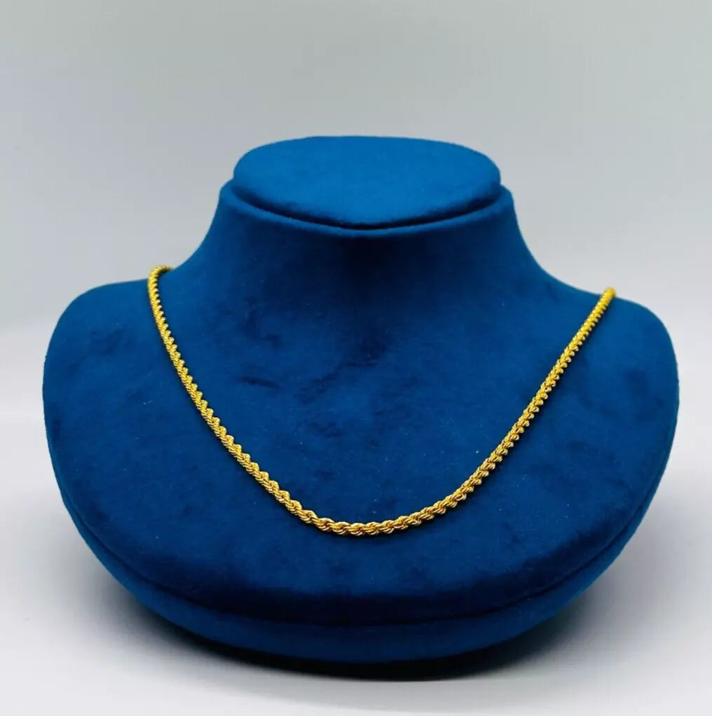 22K Gold Rope Chain